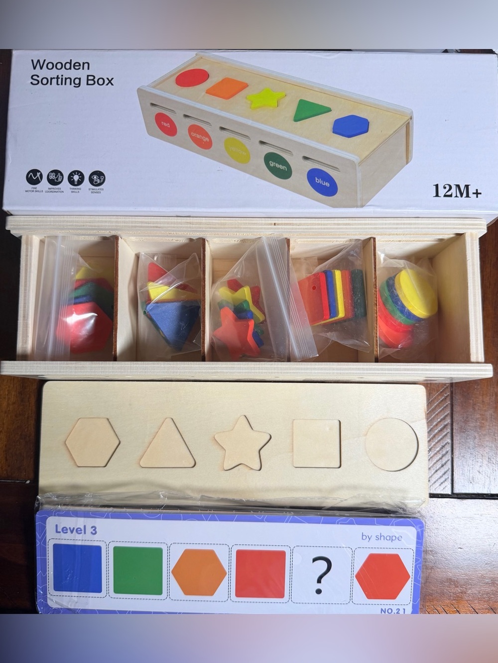 Wooden Sorting Box for 12M+